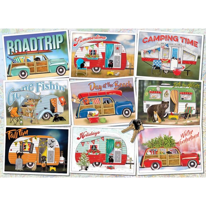 Puzzle Cobble-Hill-40067 Hitting the Road