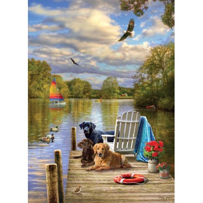 Puzzle  Cobble-Hill-40148 Dog Day Afternoon