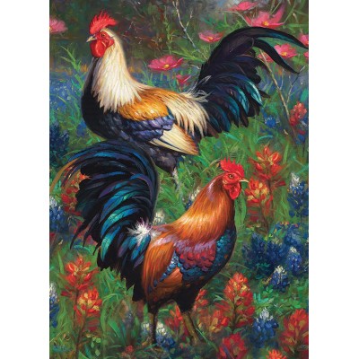 Puzzle  Cobble-Hill-40188 Roosters