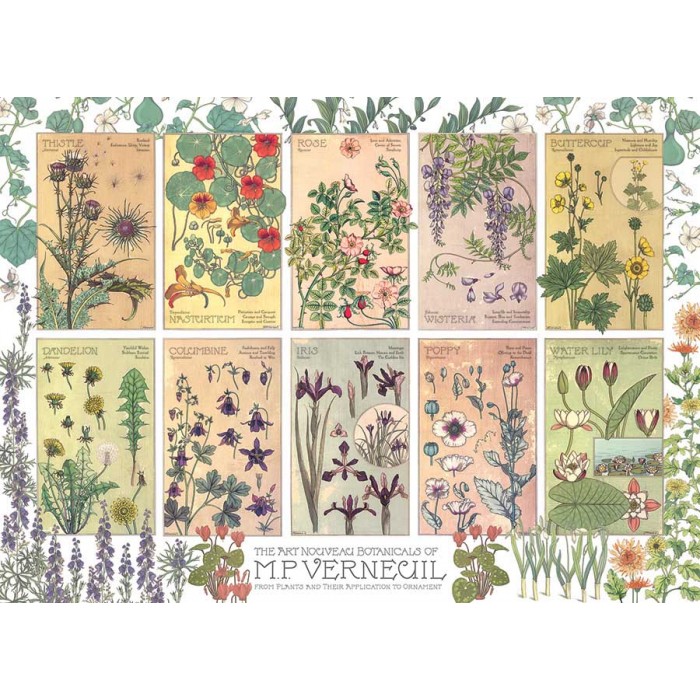 Puzzle Cobble-Hill-40191 Botanicals by Verneuil