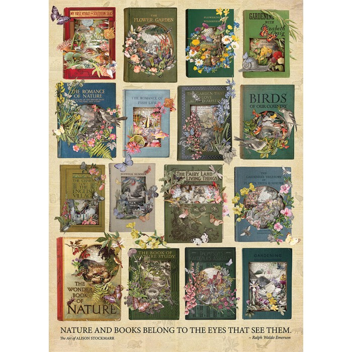 Puzzle Cobble-Hill-40197 The Nature of Books