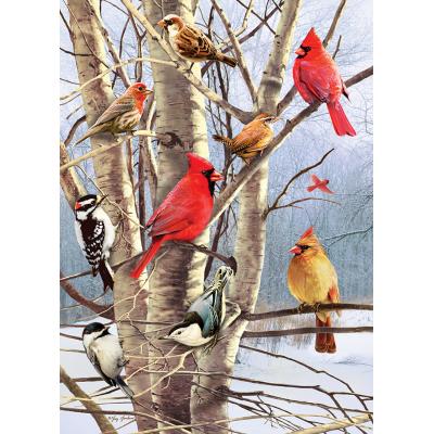 Puzzle  Cobble-Hill-40248 Winter Birds