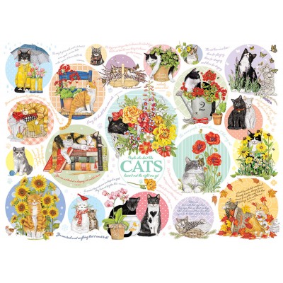 Puzzle  Cobble-Hill-40298 Cat Thoughts