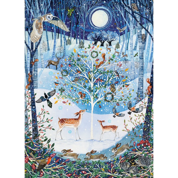 Puzzle Cobble-Hill-45009 XXL Pieces - Winter Woodland