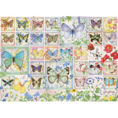 Puzzle  Cobble-Hill-45025 Butterfly Tiles