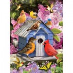 Puzzle  Cobble-Hill-45042 XXL Teile - Spring Birdhouse
