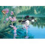 Puzzle  Cobble-Hill-45047 Iris Cove Loons
