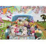 Puzzle  Cobble-Hill-45060 Country Truck in Spring