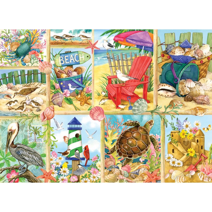 Puzzle Cobble-Hill-45109 Jour de Plage