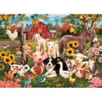 Puzzle  Cobble-Hill-47037 Ferme Familiale (Famille)