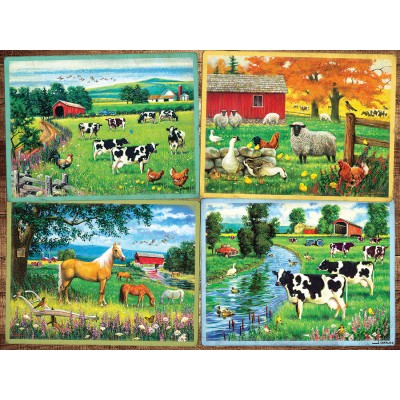 Puzzle  Cobble-Hill-48002 Pièces XXL - Amis de la Campagne