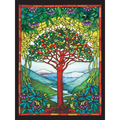 Puzzle  Cobble-Hill-48005 Stained Glass - Tree of Life