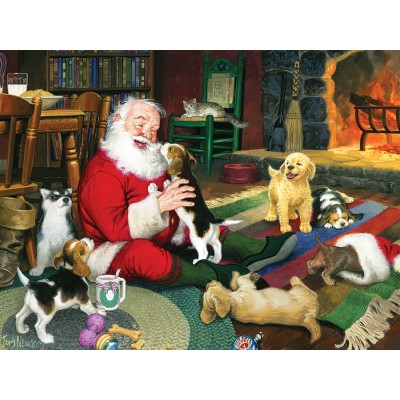 Puzzle  Cobble-Hill-48008 XXL Pieces - Santa's Playtime