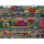 Puzzle  Cobble-Hill-48019 Pièces XXL - Station de Tramway