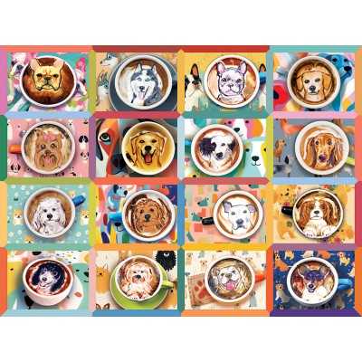Puzzle  Cobble-Hill-48032 Puppy Lattes