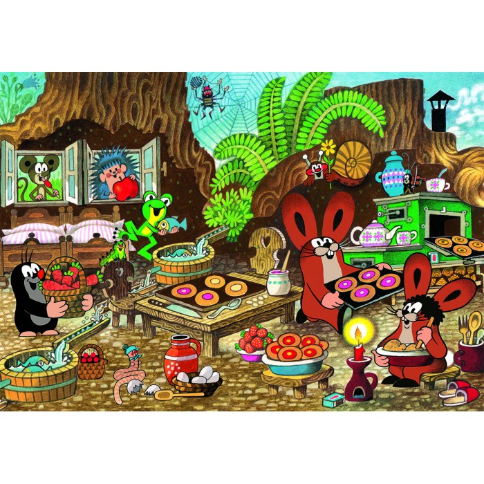 Puzzle Dino-34345 XXL Pieces - The Little Mole
