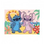 Puzzle  Dino-34357 XXL Pieces - Stitch On The Beach