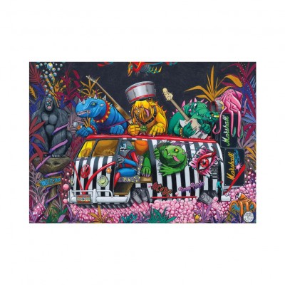 Puzzle  Dino-53308 Monster Tour