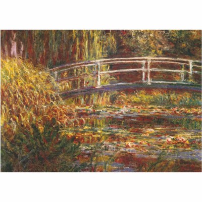  DToys-69658 Jigsaw Puzzle - 1000 Pieces - Monet : Japanese Foot-Bridge