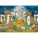  DToys-70906 Jigsaw Puzzle - 1000 Pieces - Cartoon Collection : Stonehenge