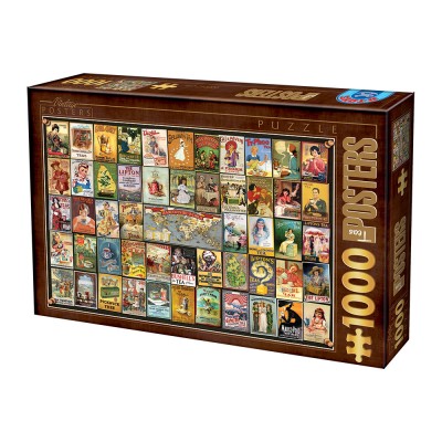 Puzzle  Dtoys-74362 Vintage Collage - Teas