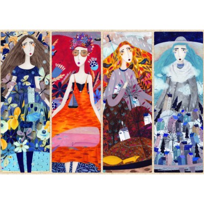 Puzzle  Dtoys-75819 Andrea Kürti - Seasons