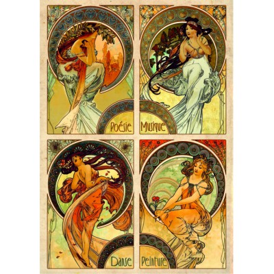 Puzzle  Dtoys-75895 Mucha - Arts
