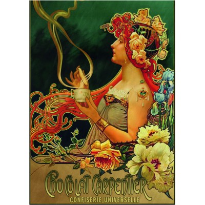 Puzzle  Dtoys-76892 Vintage Posters - Chocolat Carpentier