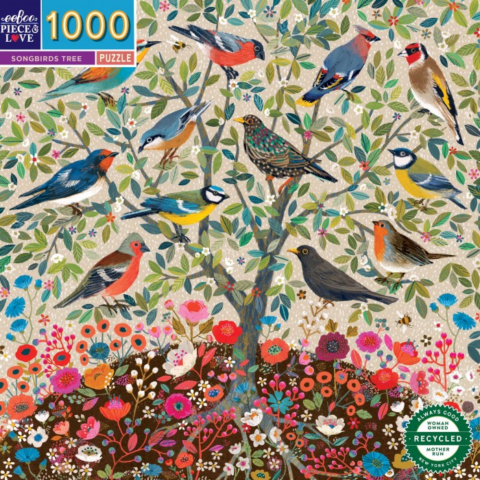 Puzzle eeBoo-51114 Songbirds Tree