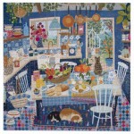 Puzzle  eeBoo-51228 Blue Kitchen