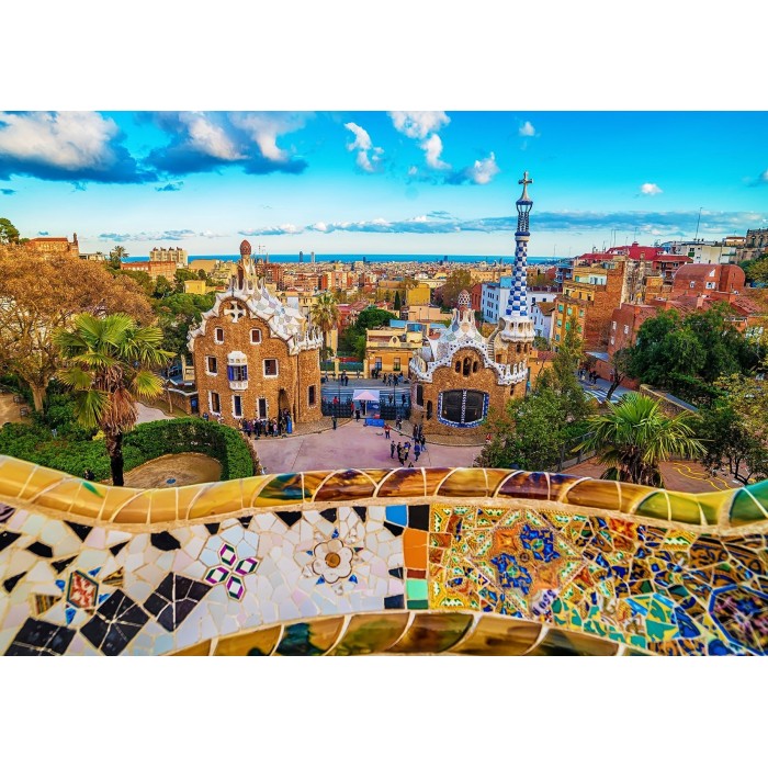 Puzzle Enjoy-Puzzle-1056 View from Park Guell, Barcelona