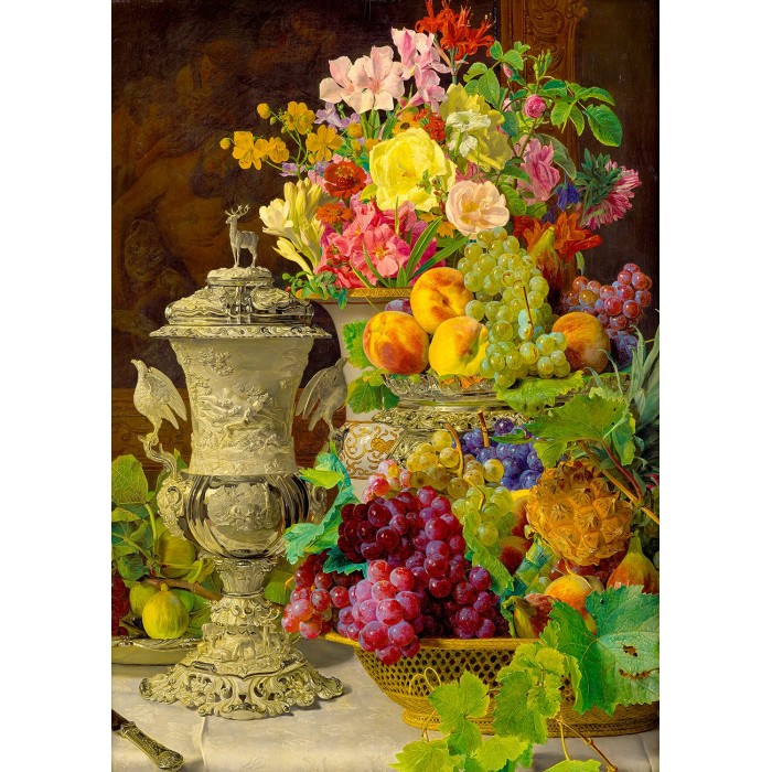 Puzzle Enjoy-Puzzle-1218 Ferdinand Georg Waldmuller: Still Life with Fruits