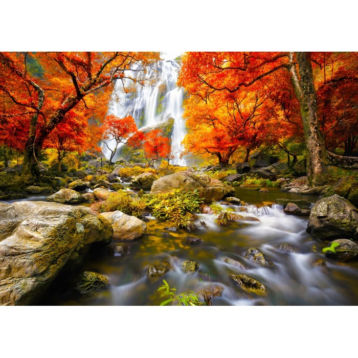 Puzzle Enjoy-Puzzle-1245 Autumn Waterfall