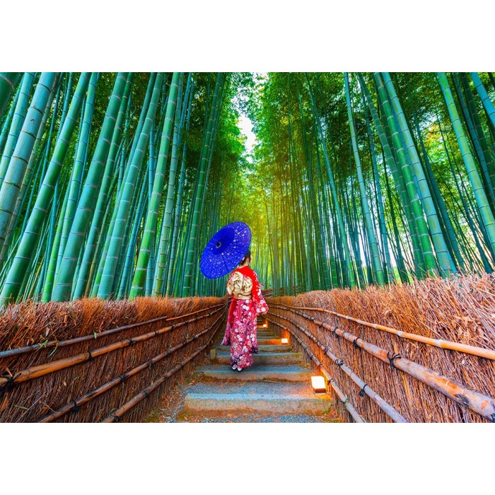 Puzzle Enjoy-Puzzle-1293 Asian Woman in Bamboo Forest