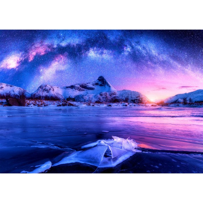 Puzzle Enjoy-Puzzle-1374 Milky Way over Lofoten Island, Norway