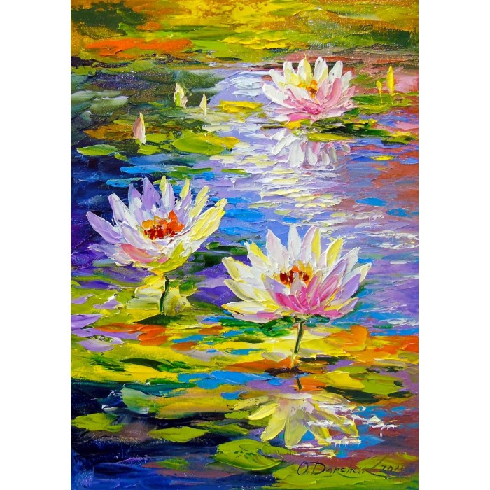 Puzzle Enjoy-Puzzle-1847 Water Lilies in the Pond