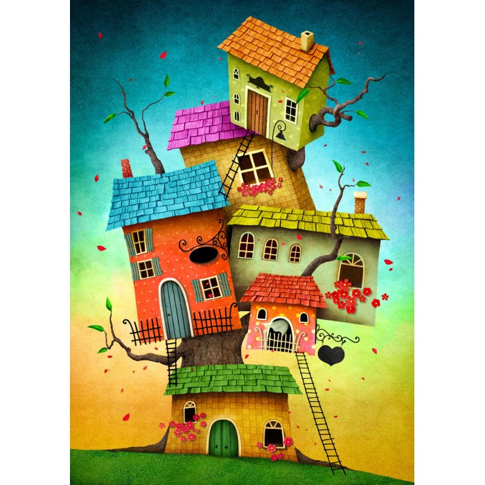 Puzzle Enjoy-Puzzle-2119 Fairy Tale Houses