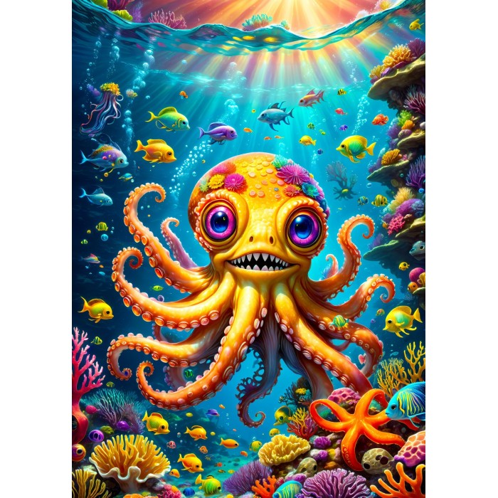 Puzzle Enjoy-Puzzle-2158 Cute Octopus