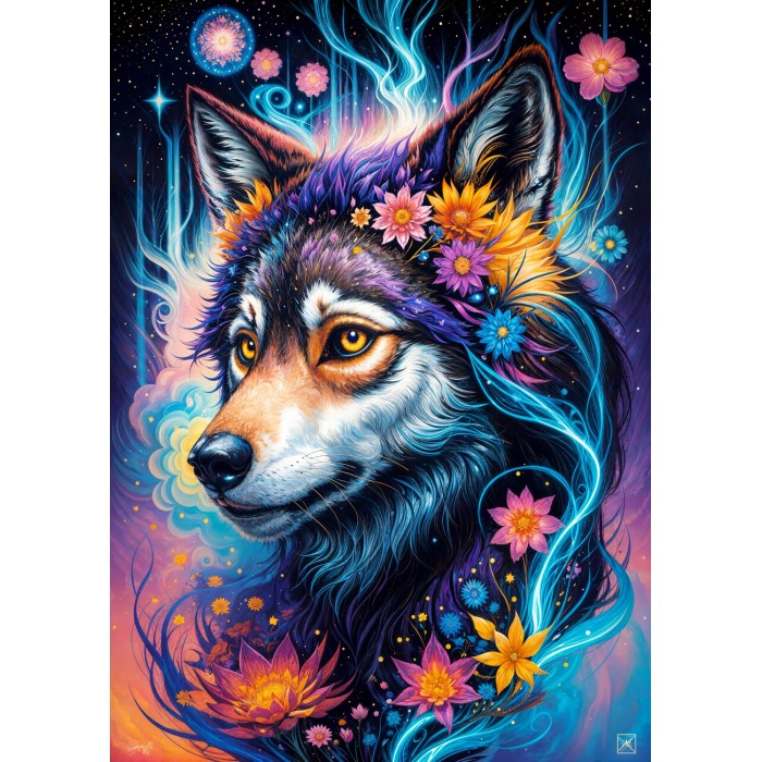 Puzzle Enjoy-Puzzle-2164 Magisches Wolfsportrait