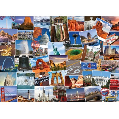 Puzzle  Eurographics-6000-0750 Globetrotter USA