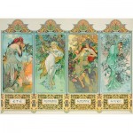 Puzzle  Eurographics-6000-0824 Mucha Alfons: Four Seasons