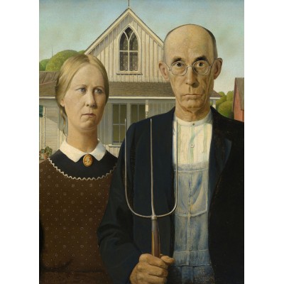 Puzzle  Eurographics-6000-5479 Grant Wood - American Gothic