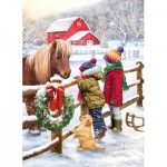 Puzzle  Eurographics-6000-5638 Christmas Pony by Simon Treadw