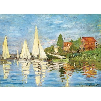 Puzzle  Eurographics-6000-6040 Claude Monet - Regattas at Argenteui