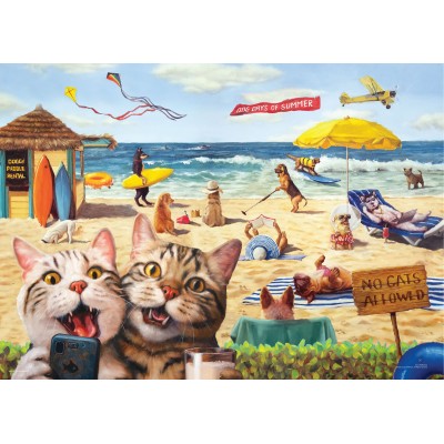 Puzzle  Eurographics-6500-5879 XXL Teile - Keine Katzen erlaubt