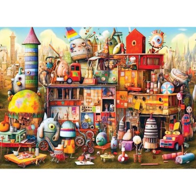 Puzzle  Eurographics-6500-5909 XXL Pieces - Misfit Toys by Ray Powers