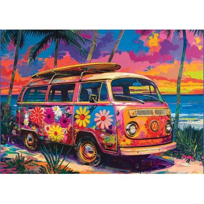 Puzzle  Eurographics-6500-5992 XXL Pieces - VW Bayside by Shawna Stewart