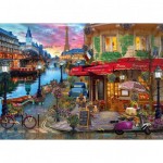 Puzzle  Gibsons-G3561 Pièces XL - Coucher De Soleil Sur La Seine