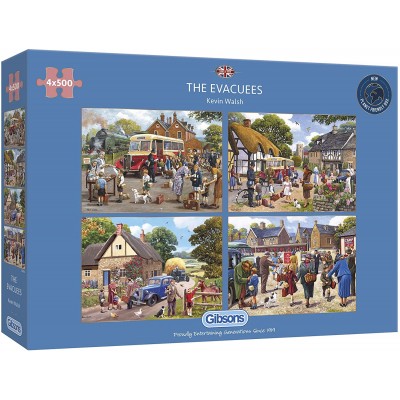  Gibsons-G5056 4 Puzzles - The Evacuees