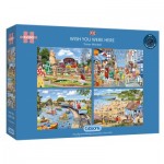  Gibsons-G5059 4 Puzzles - Wish You Were Here